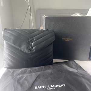 “Ysl” chevron bag